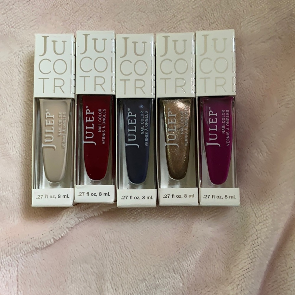 JULEP Nail Polishes. Five .27fl oz/8ml bottles